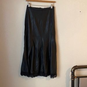Free People black leather skirt.
